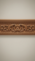 Detailed cherry wood trimwork